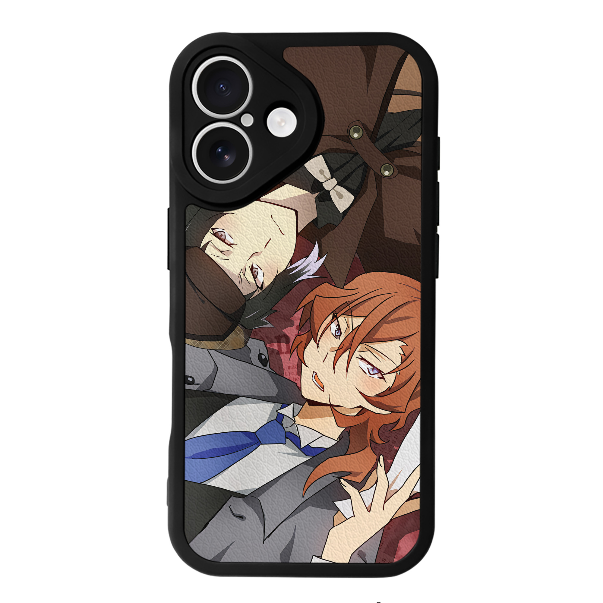 （画像用） 文豪ストレイドッグス Bungo Stray Dogs 【iPhone 16シリーズ対応】シリコンスマホケース（レザー調） 材質：シリコン